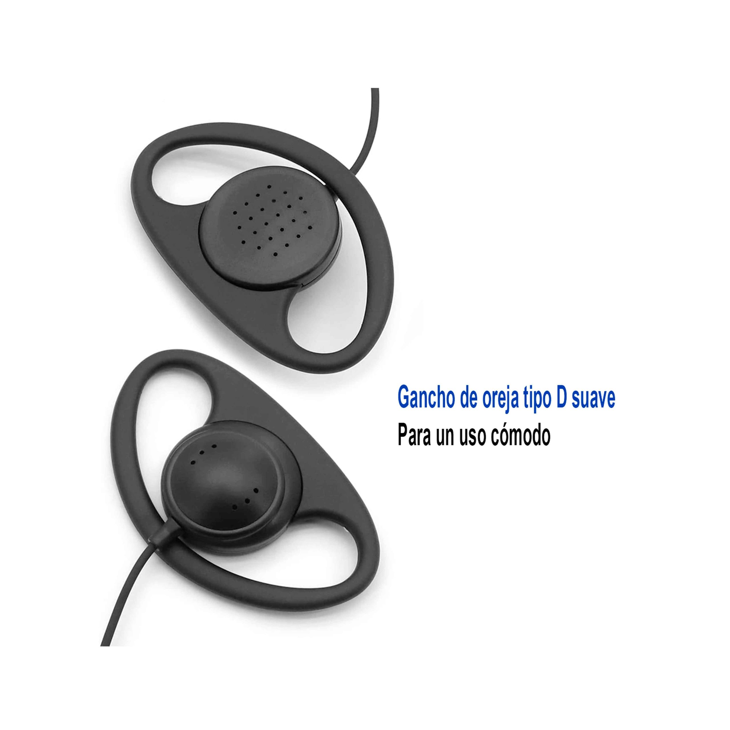 AURICULAR PARA VIGILANCIA CON MICRÓFONO PTT EN LINEA PARA RADIO HANDY TALKABOUT SERIE “T” GENÉRICA AU-RM1 - Imagen 3
