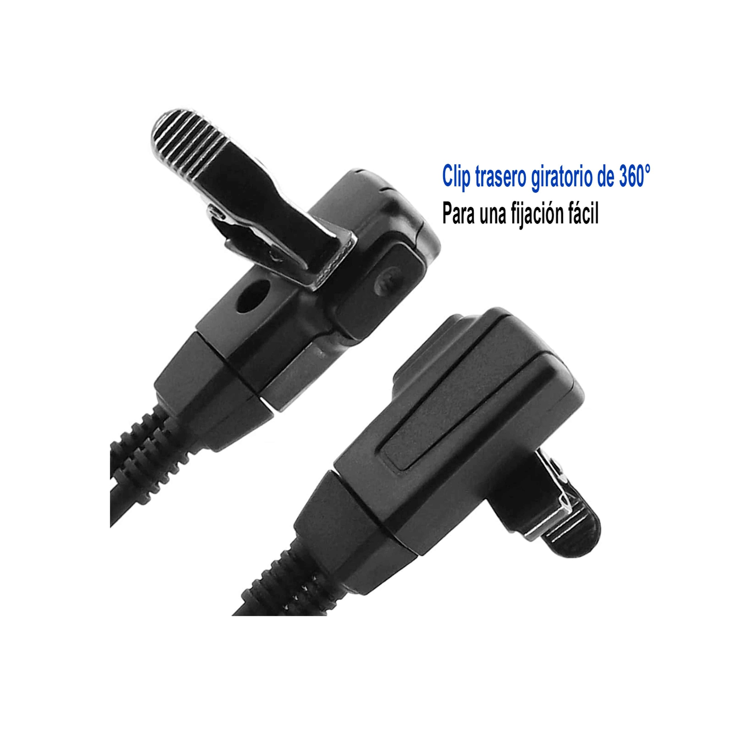 AURICULAR PARA VIGILANCIA CON MICRÓFONO PTT EN LINEA PARA RADIO HANDY TALKABOUT SERIE “T” GENÉRICA AU-RM1 - Imagen 5