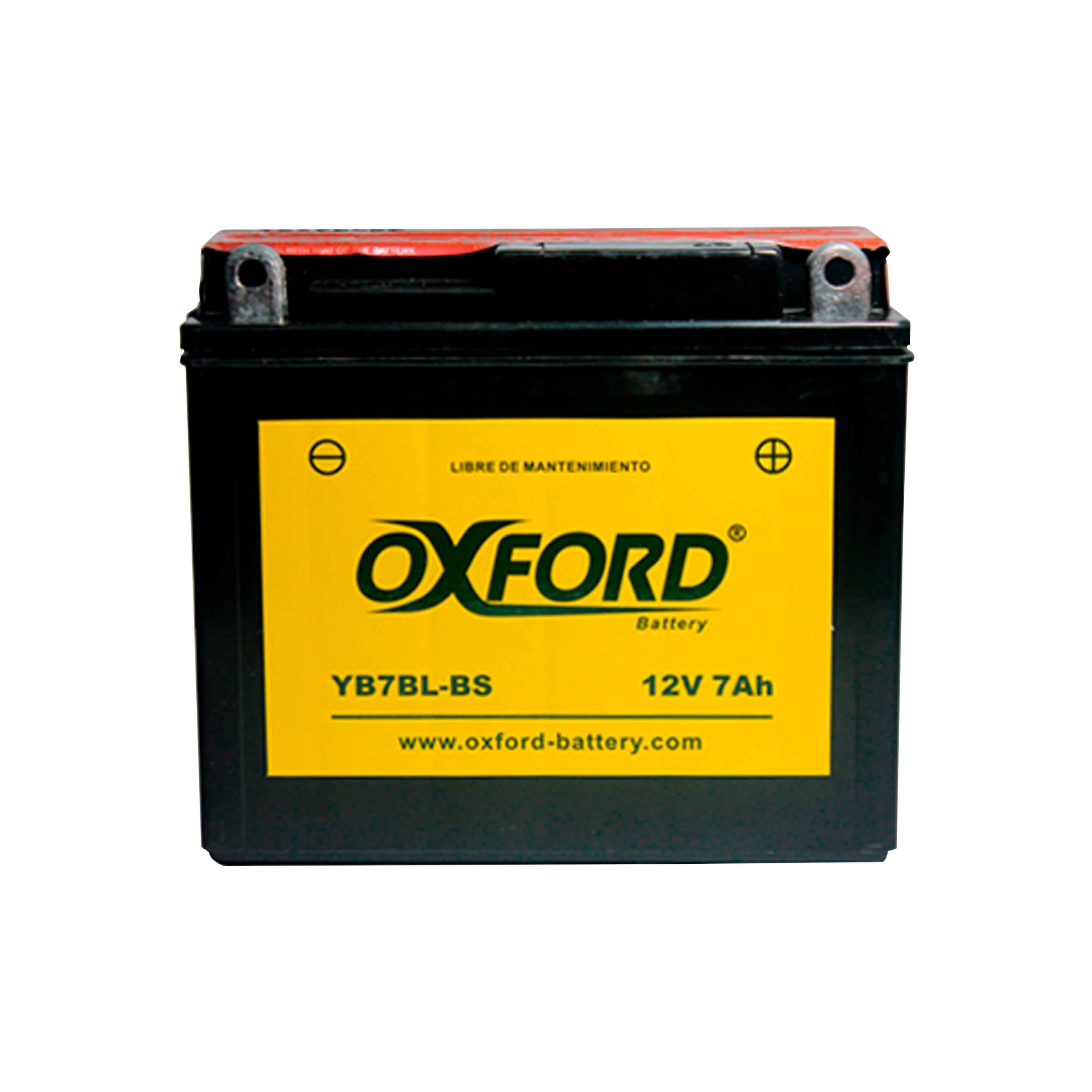 BATERIAS 12V 7AH PARA MOTO OXFORD YB7BL-BS